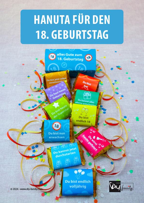 Hanuta Banderolen „18. Geburtstag“