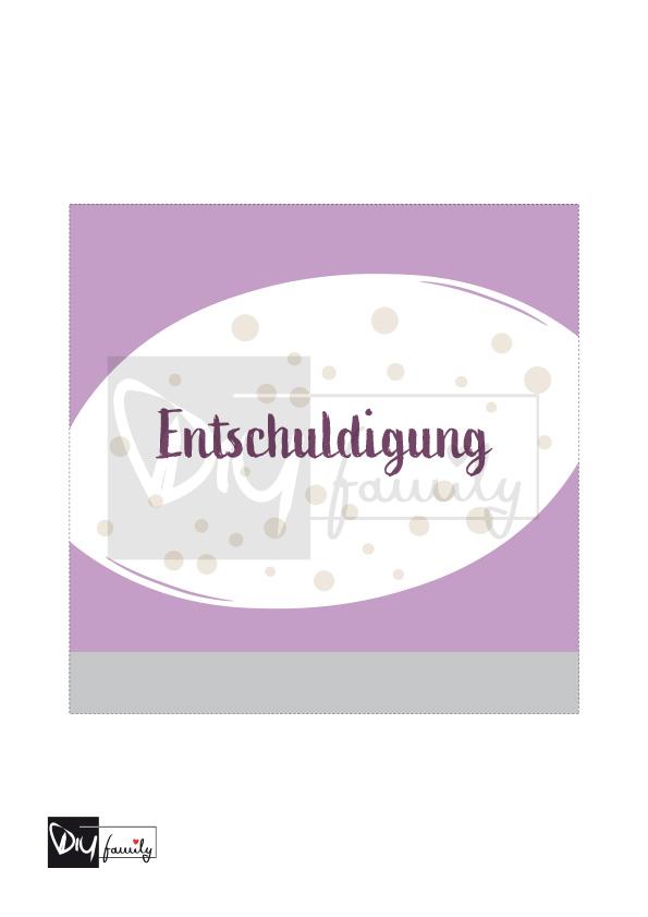 Hanuta Banderolen „Entschuldigung“