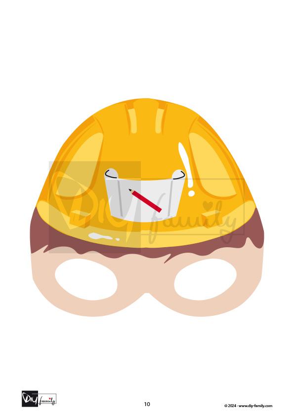 Masken Bauarbeiter