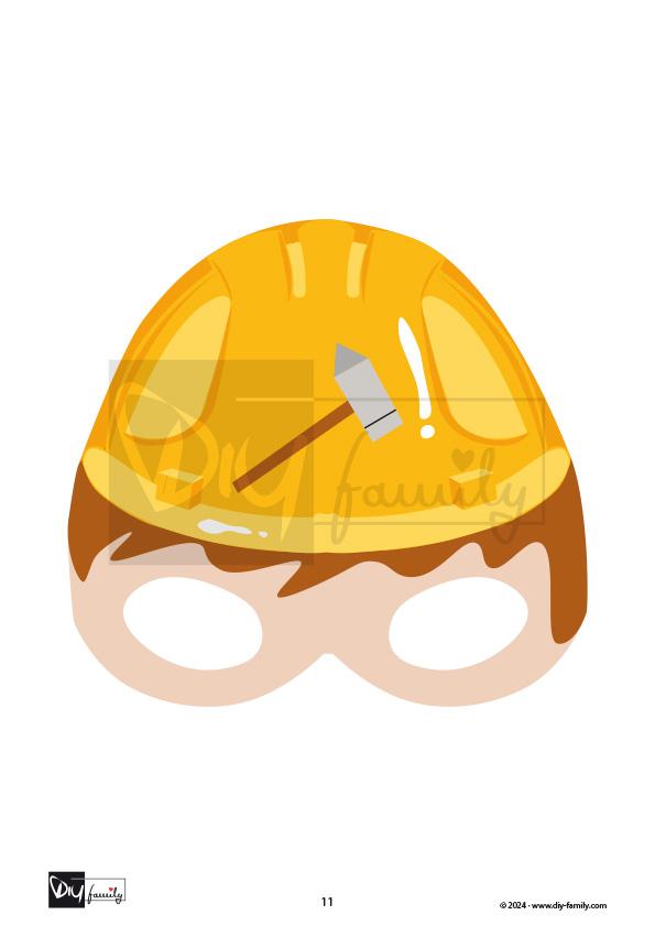 Masken Bauarbeiter