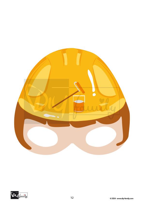 Masken Bauarbeiter