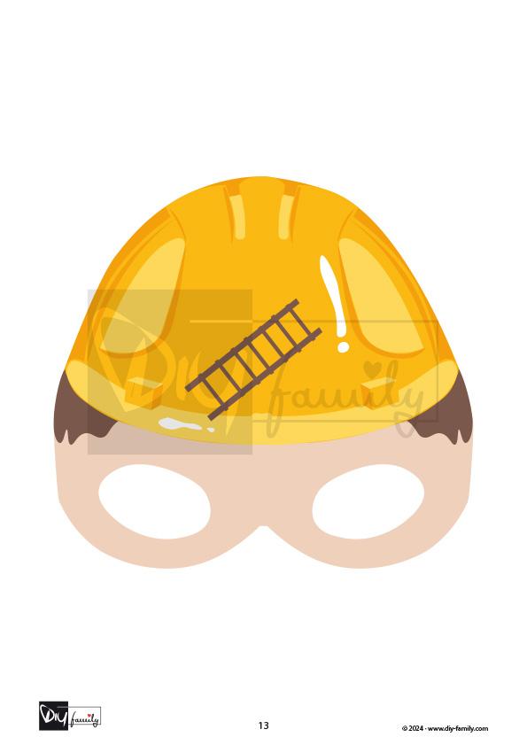 Masken Bauarbeiter