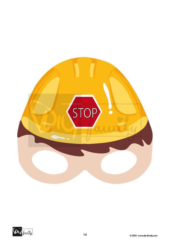 Masken Bauarbeiter