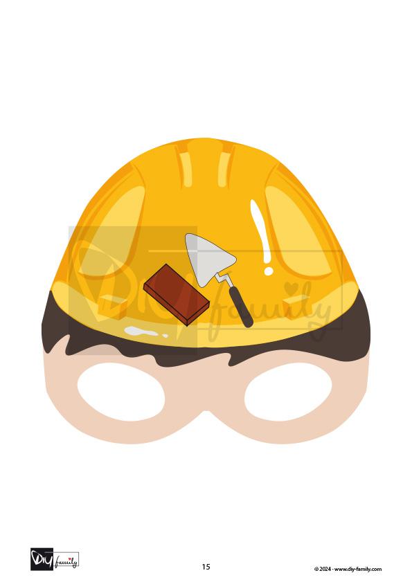 Masken Bauarbeiter