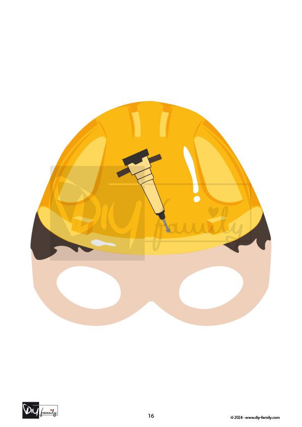 Masken Bauarbeiter