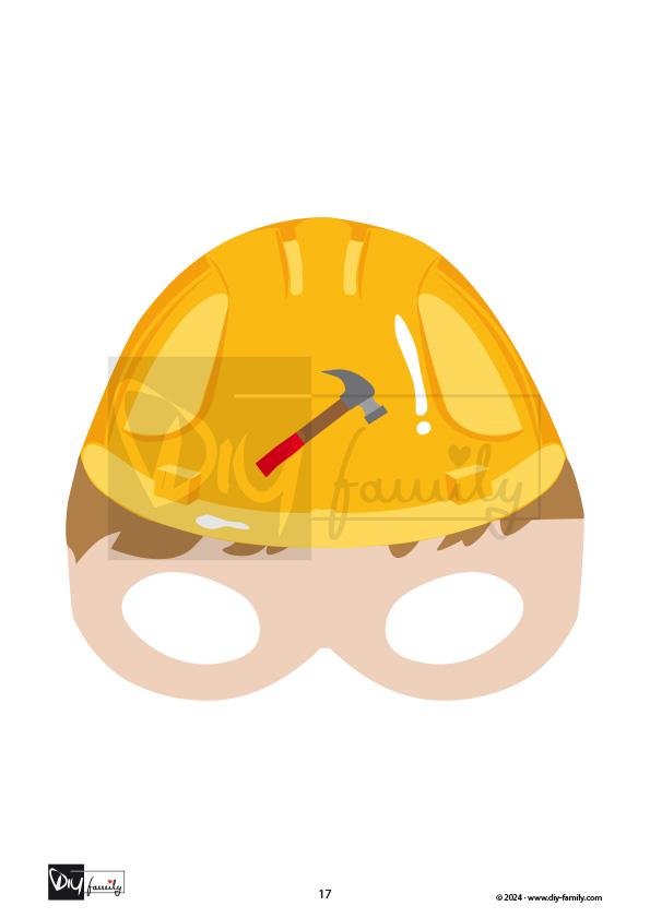 Masken Bauarbeiter