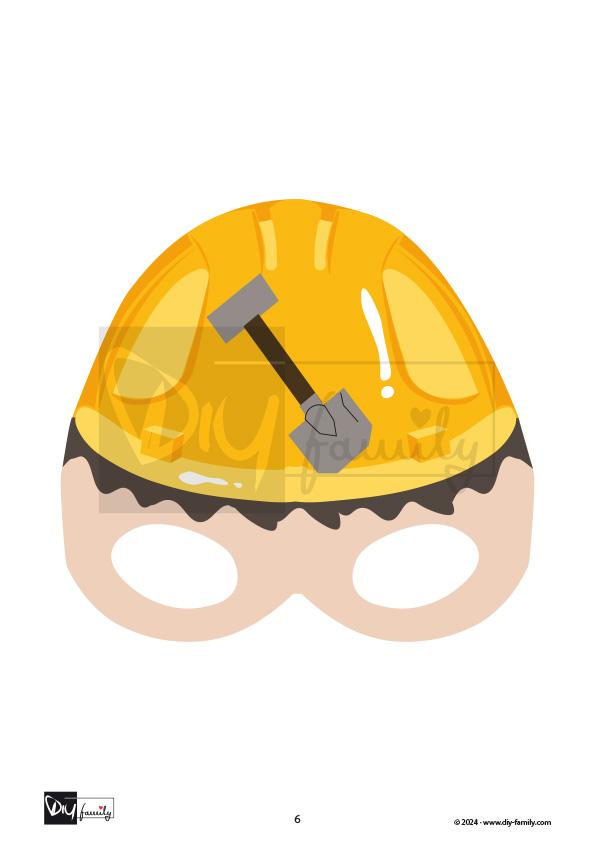Masken Bauarbeiter