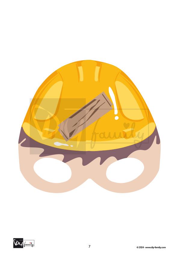 Masken Bauarbeiter