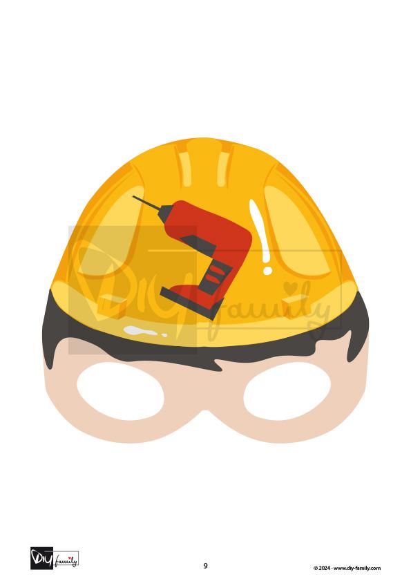 Masken Bauarbeiter
