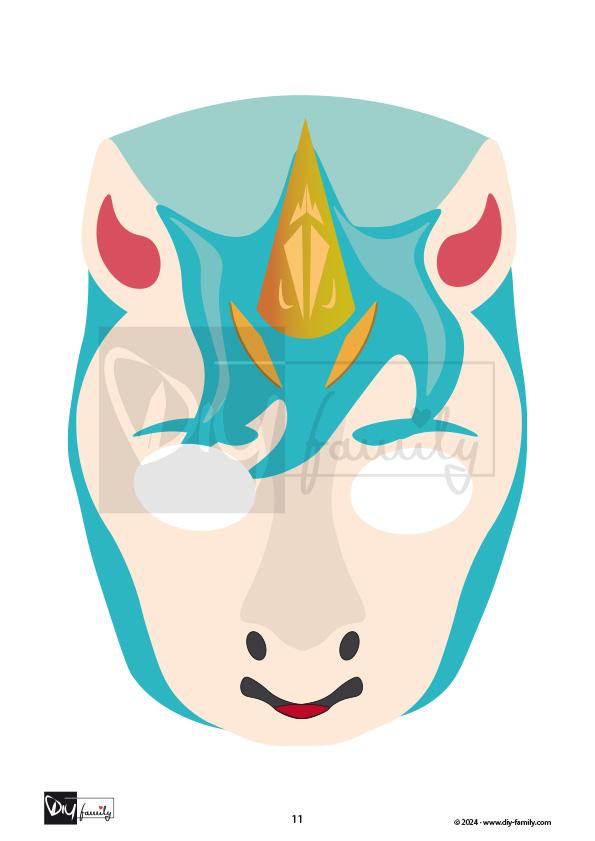 Einhorn Masken