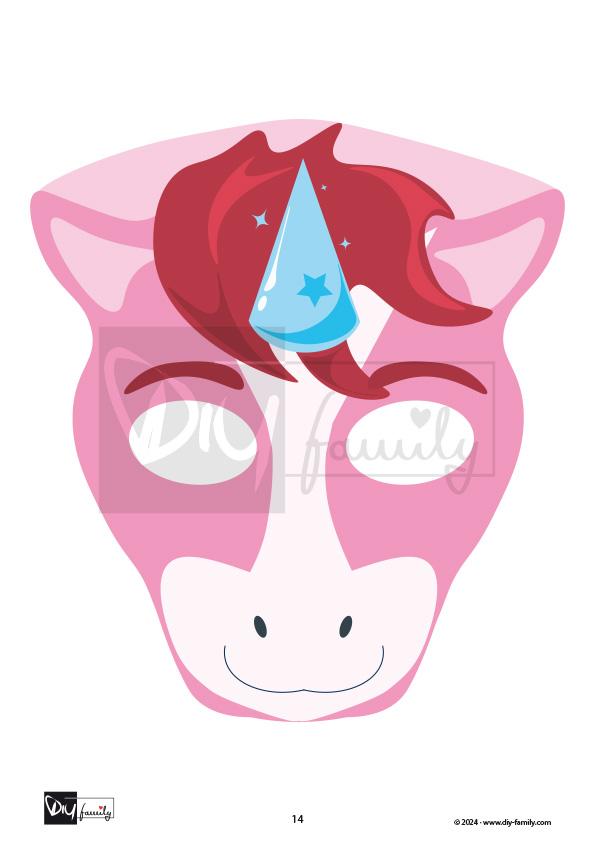 Einhorn Masken