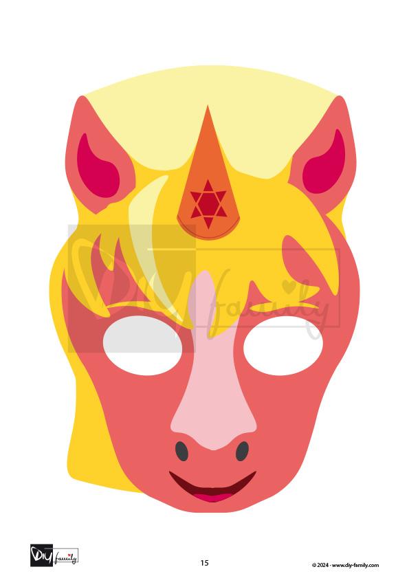 Einhorn Masken