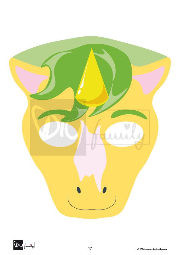 Einhorn Masken