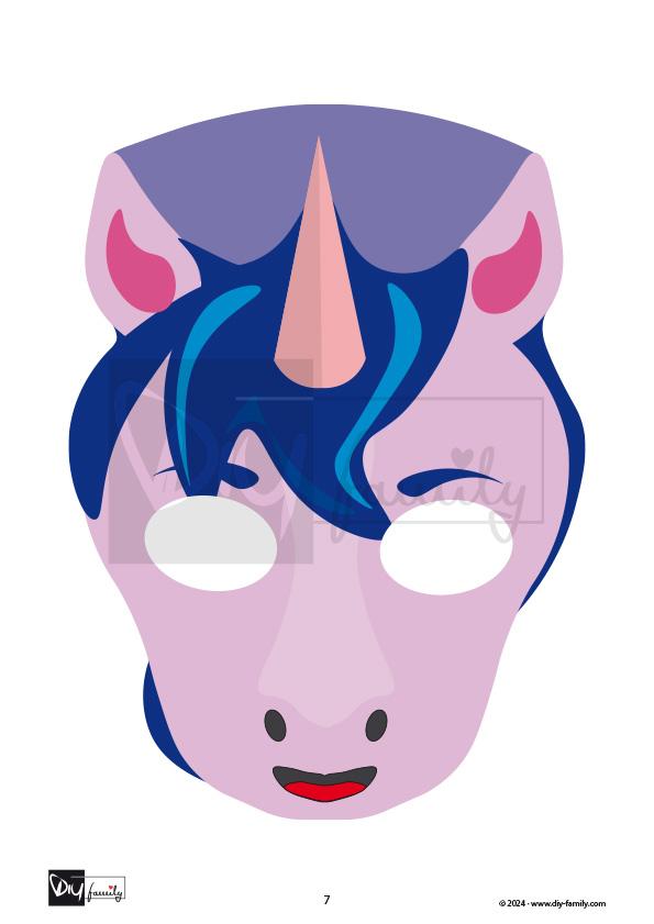 Einhorn Masken
