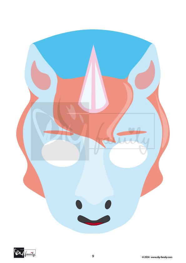 Einhorn Masken