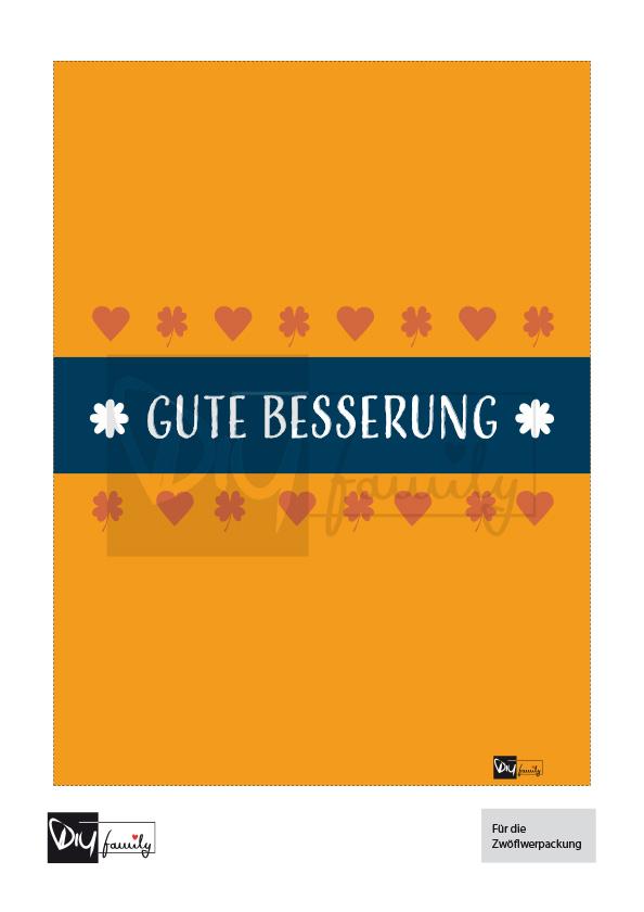 Ritter Sport Banderolen „Gute Besserung“