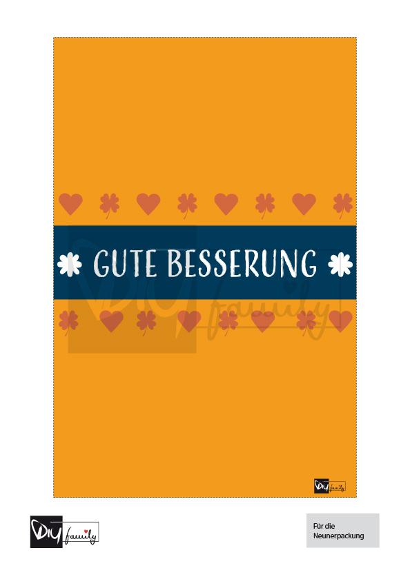Ritter Sport Banderolen „Gute Besserung“