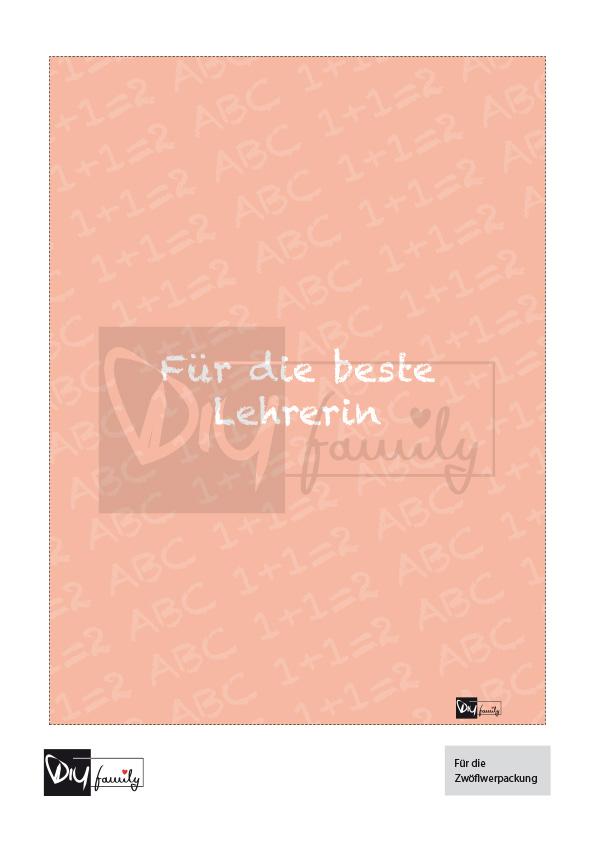 Ritter Sport Banderolen „Lehrerin“