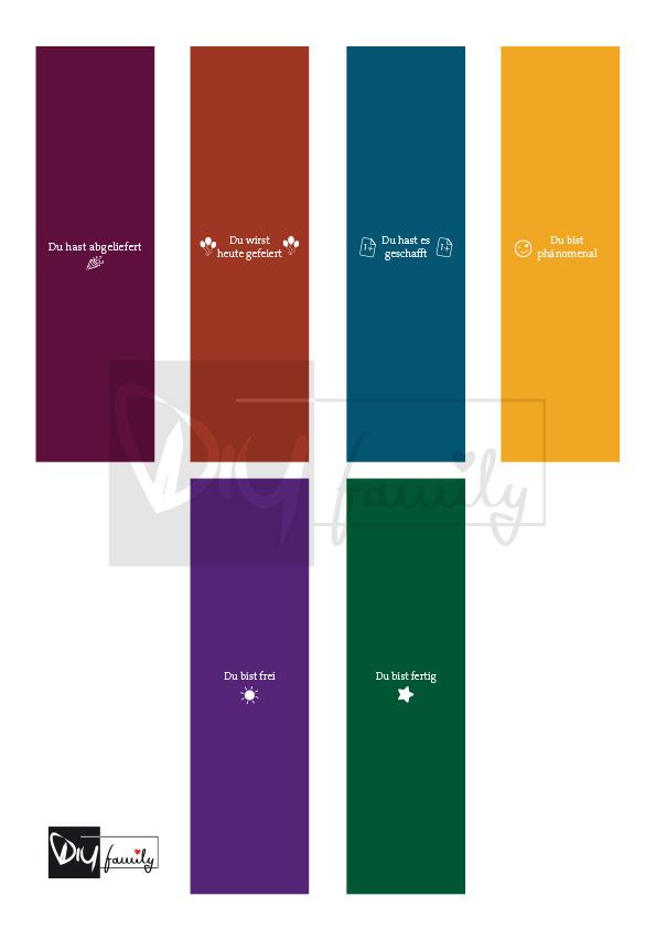 Ritter Sport Banderolen „Schulabschluss“