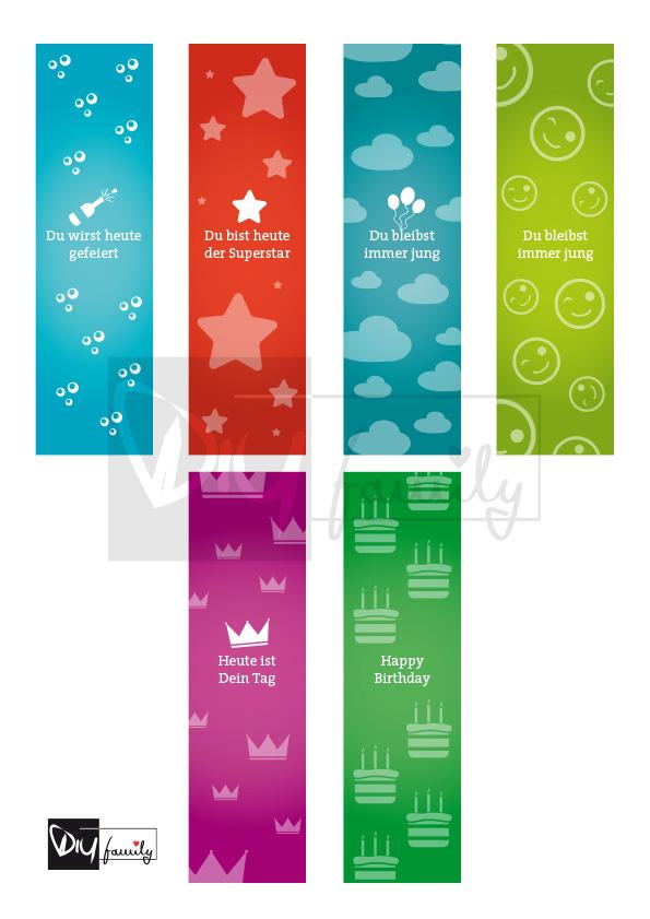 Ritter Sport Banderolen „Runder Geburtstag“