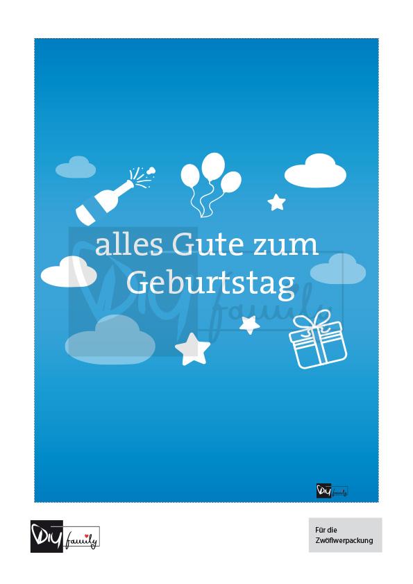 Ritter Sport Banderolen „Runder Geburtstag“