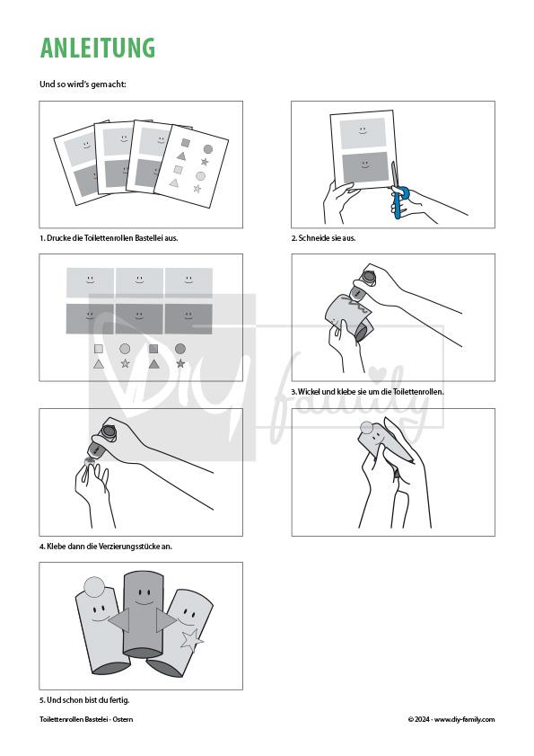 Toilettenrollen Basteleien Ostern