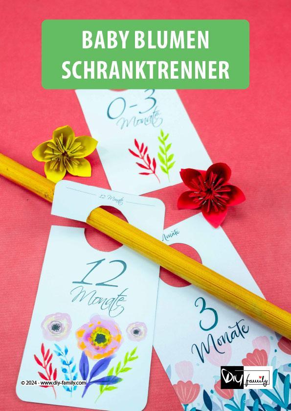 Baby Schranktrenner Blumen