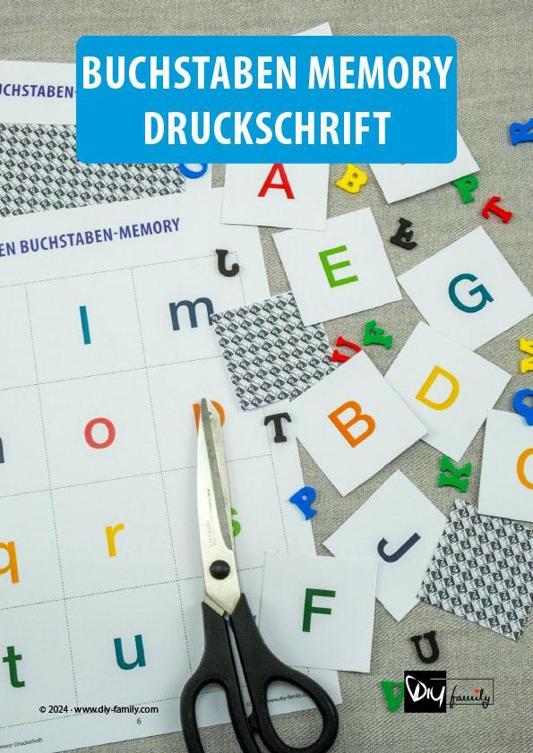 Buchstabenmemory Druckschrift