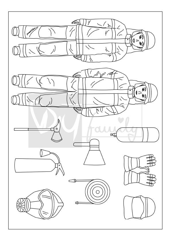 Ausmalvorlagensammlung Feuerwehr