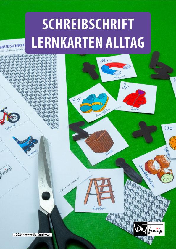 Schreibschrift Lernkarten Alltag