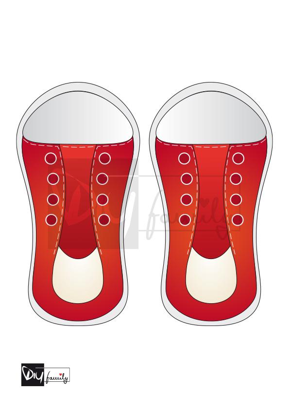 Fädelkarten Schuhe