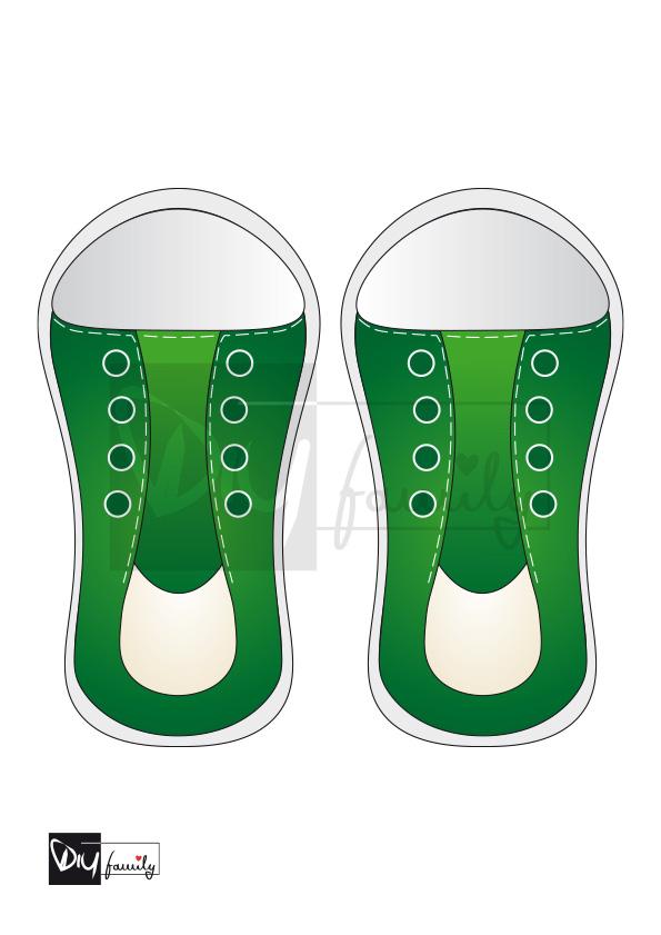 Fädelkarten Schuhe