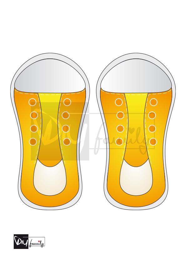 Fädelkarten Schuhe