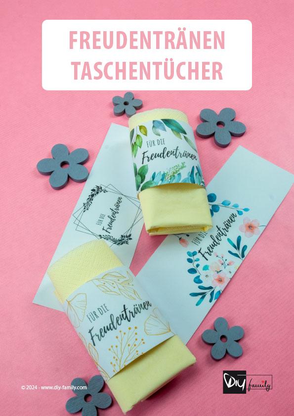 Freudentränen-Taschentuchbanderolen für die Hochzeit