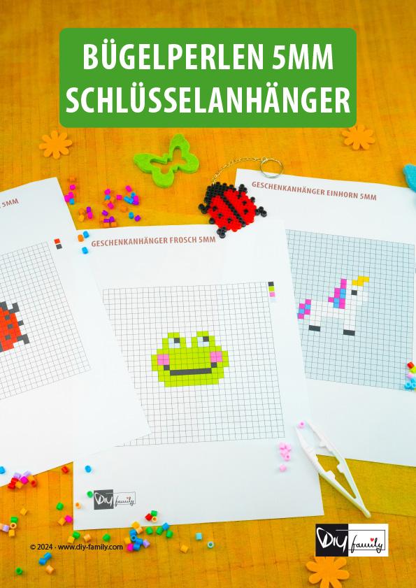 Bügelperlen Schlüsselanhänger Midi 5 mm